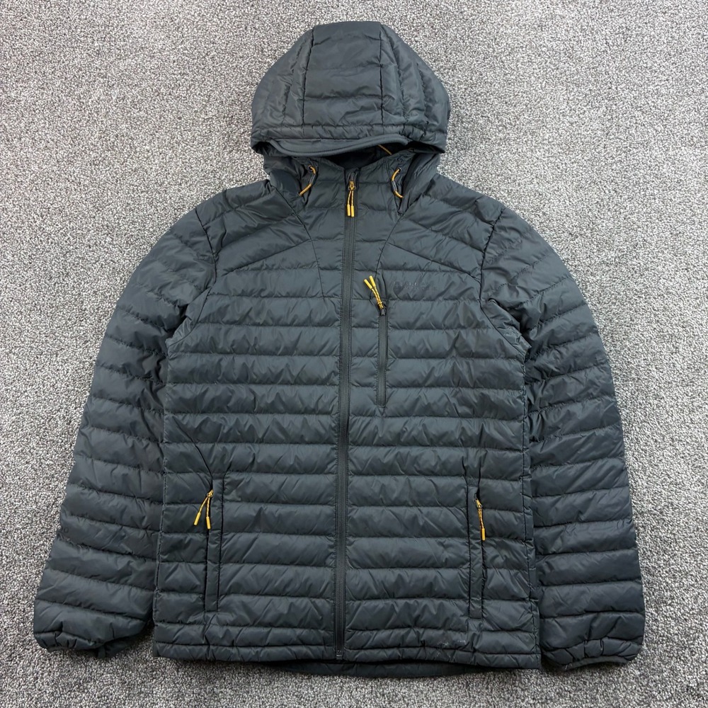 Mountain Warehouse Extreme Jacket Mens Small Gray Down Filled Water Resistant